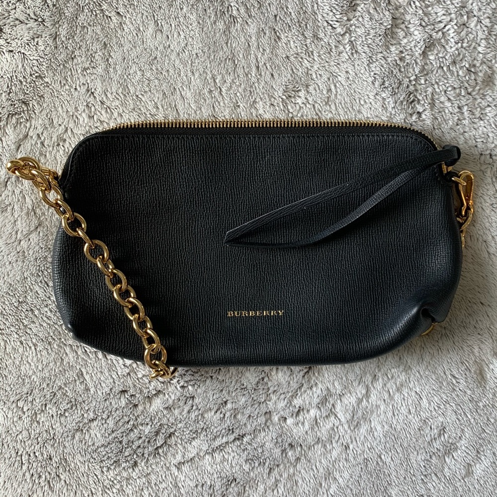 Black Burberry clutch